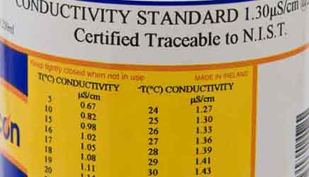 Stable Low Level Conductivity Standards