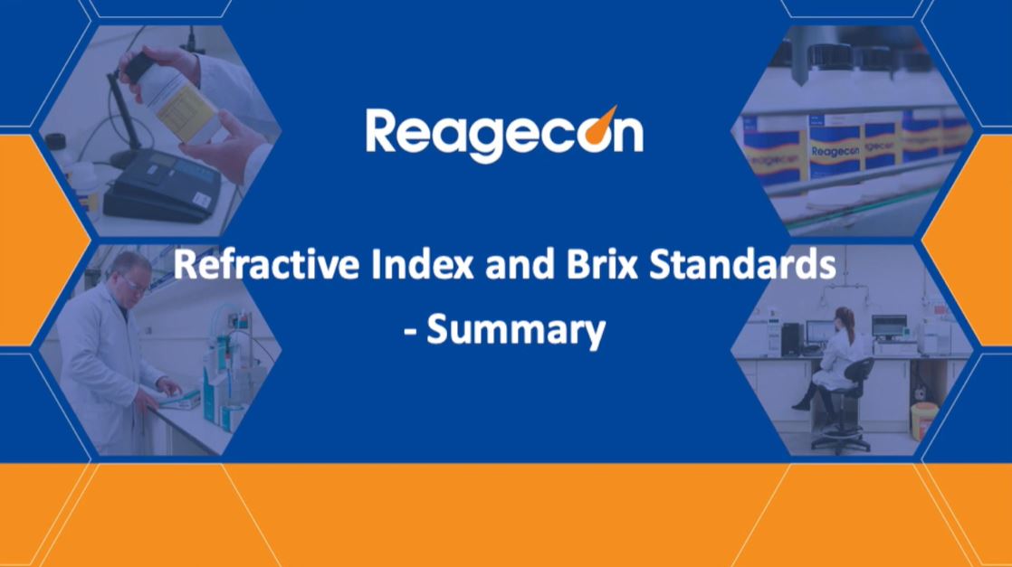 Refractive Index and Brix Standards