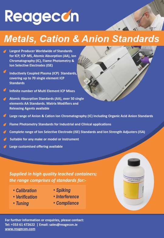 Cation & Anion Standards (ICP, AAS, Ion Chromatography, Flame Photometry)