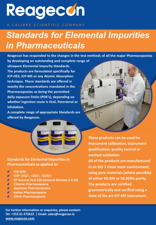 Elemental Impurities in Pharmaceuticals Standards ICH Q3D