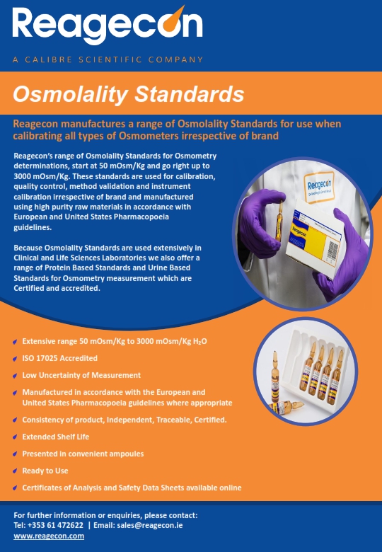 Osmolality Standards