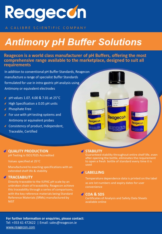 pH Buffer Solutions – Antimony
