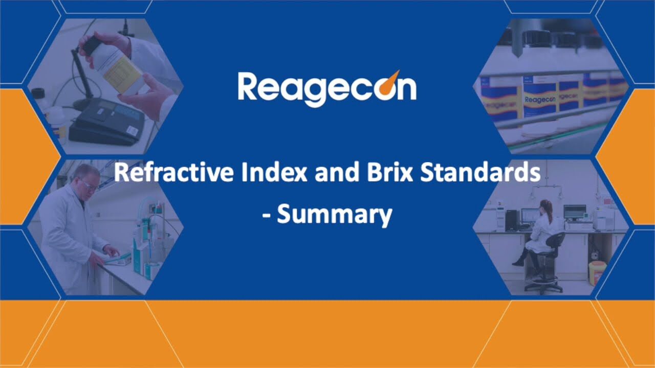 Reagecon Refractive Index and Brix Standards Video